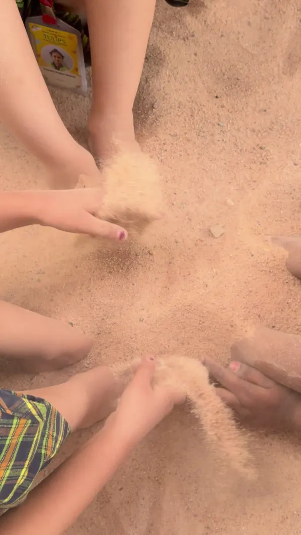 Feeling the sand